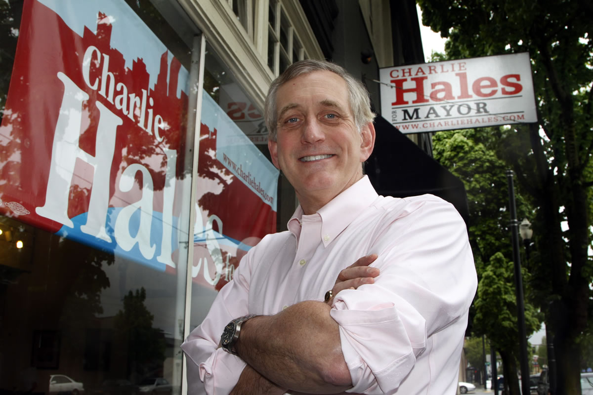 Associated Press files
Charlie Hales, a former Portland city commissioner, defeated Jefferson Smith on Tuesday in the race for Portland mayor. He will succeed Sam Adams.