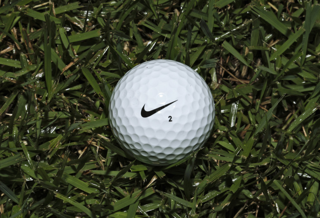 A Nike One golf ball.