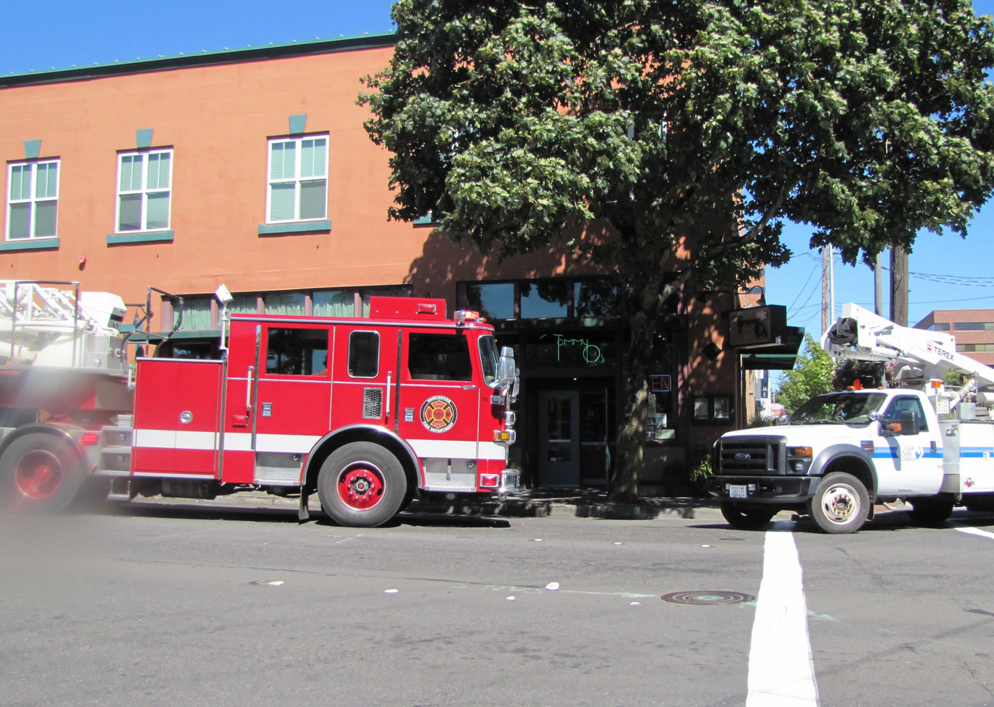 Staff at Tommy O's restaurant in Vancouver called 9-1-1 after they noticed smoke coming from behind the oven.