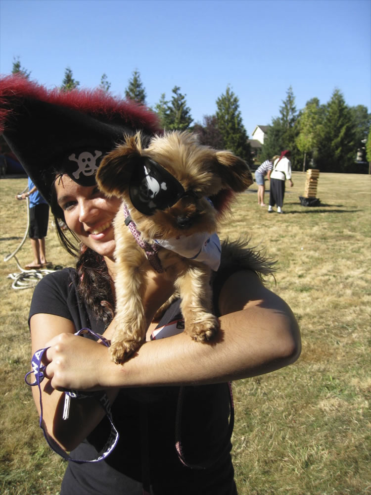Bella Vista: Aleen Potts and pirate dog Lily