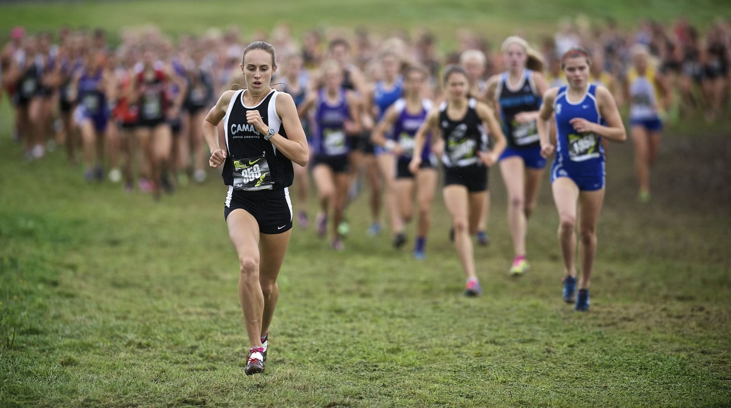 Camas' Alexa Efraimson gets an early lead and never looks back at the Nike Pre-Nationals cross country meet at Portland Meadows on Saturday.