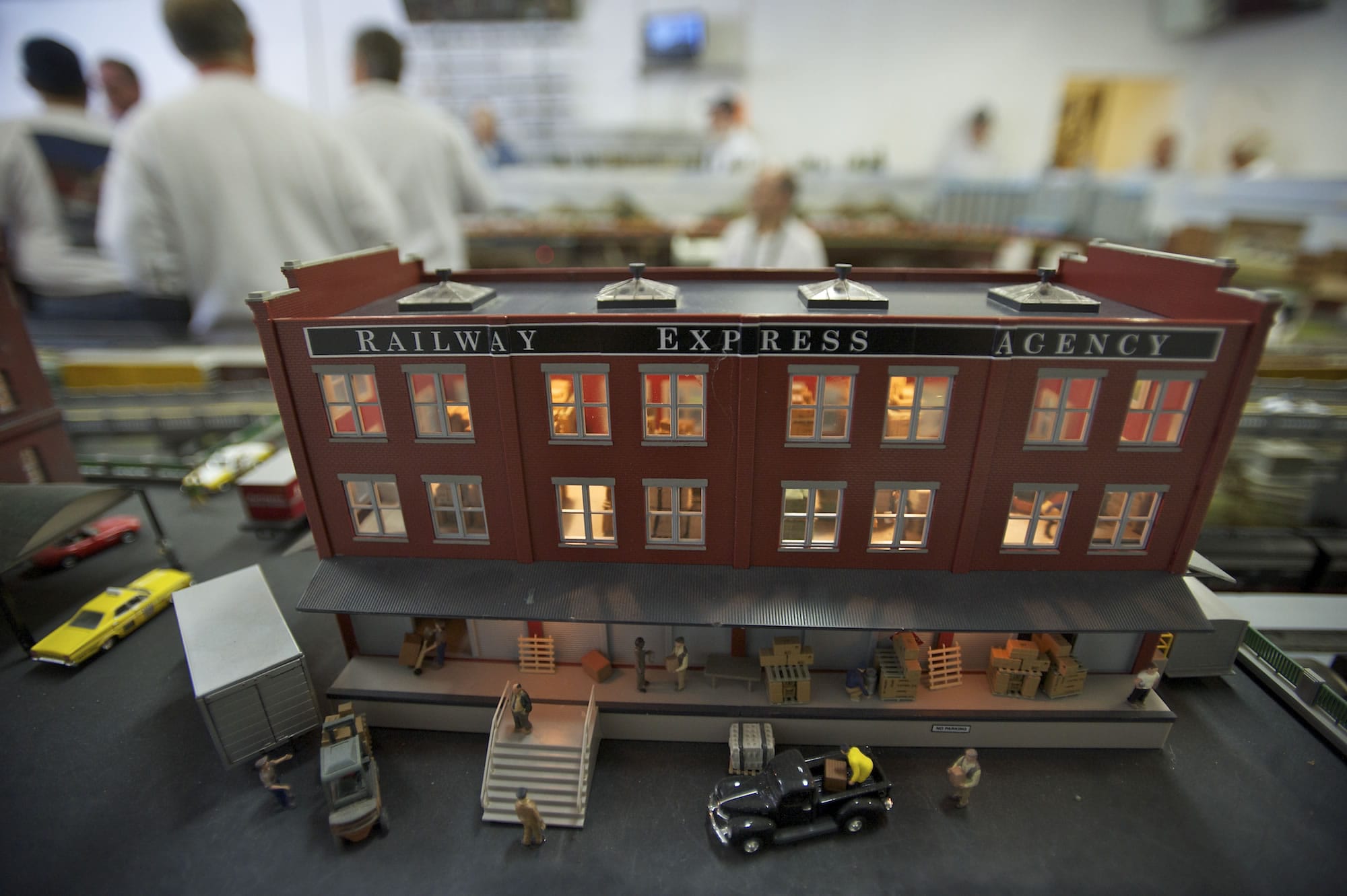 Fine details go into an exhibit at the Southwest Washington Model Railroaders clubhouse.