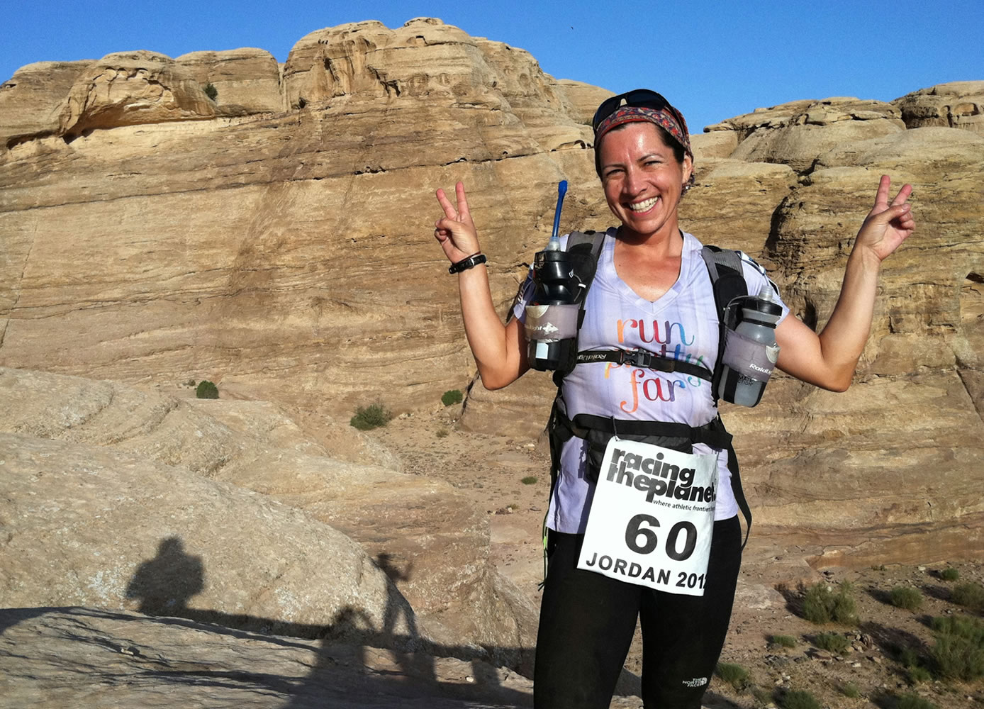 Jennifer Hughes ran 160 miles across the desert in Jordan this year.