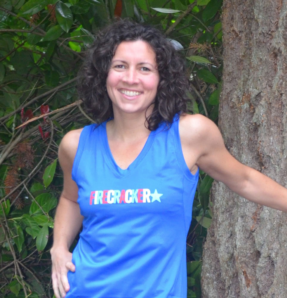 Jennifer Hughes, a graduate of Columbia River High School, began her fitness apparel line, Run Pretty Far, a year and a half ago.