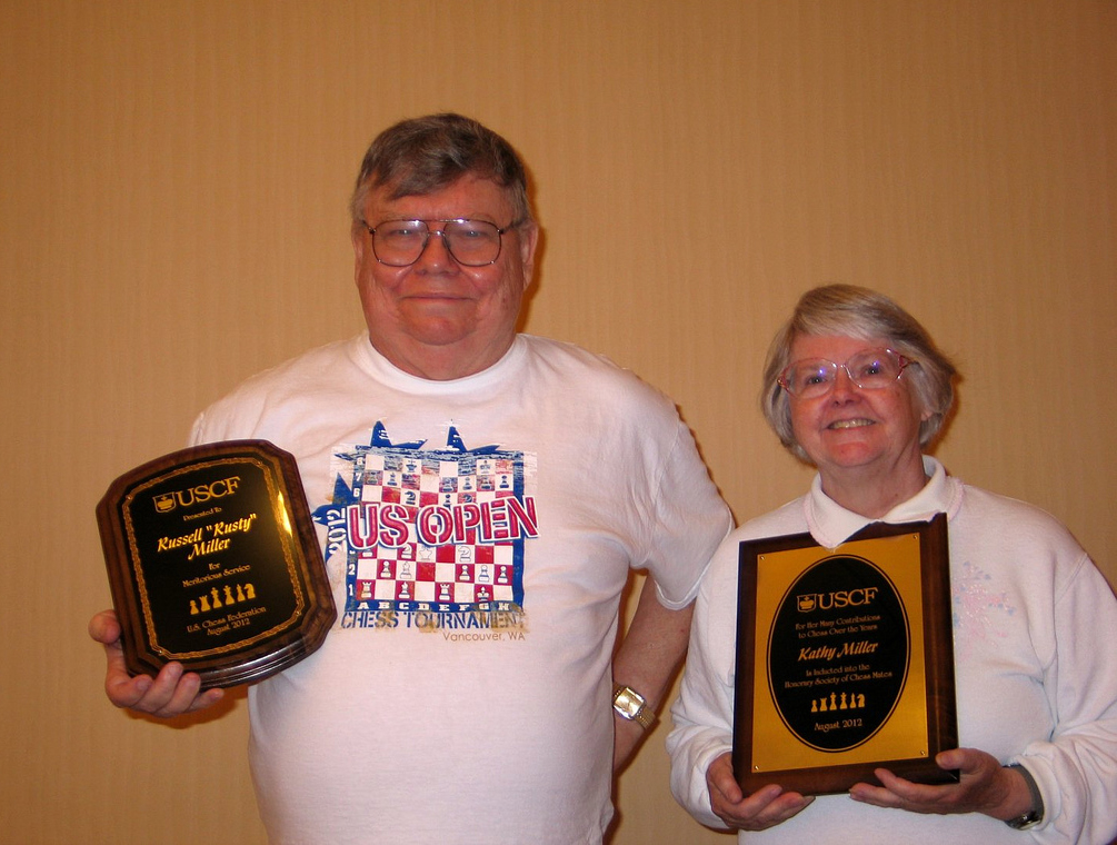 Rusty and Kathy Miller received awards from the U.S.