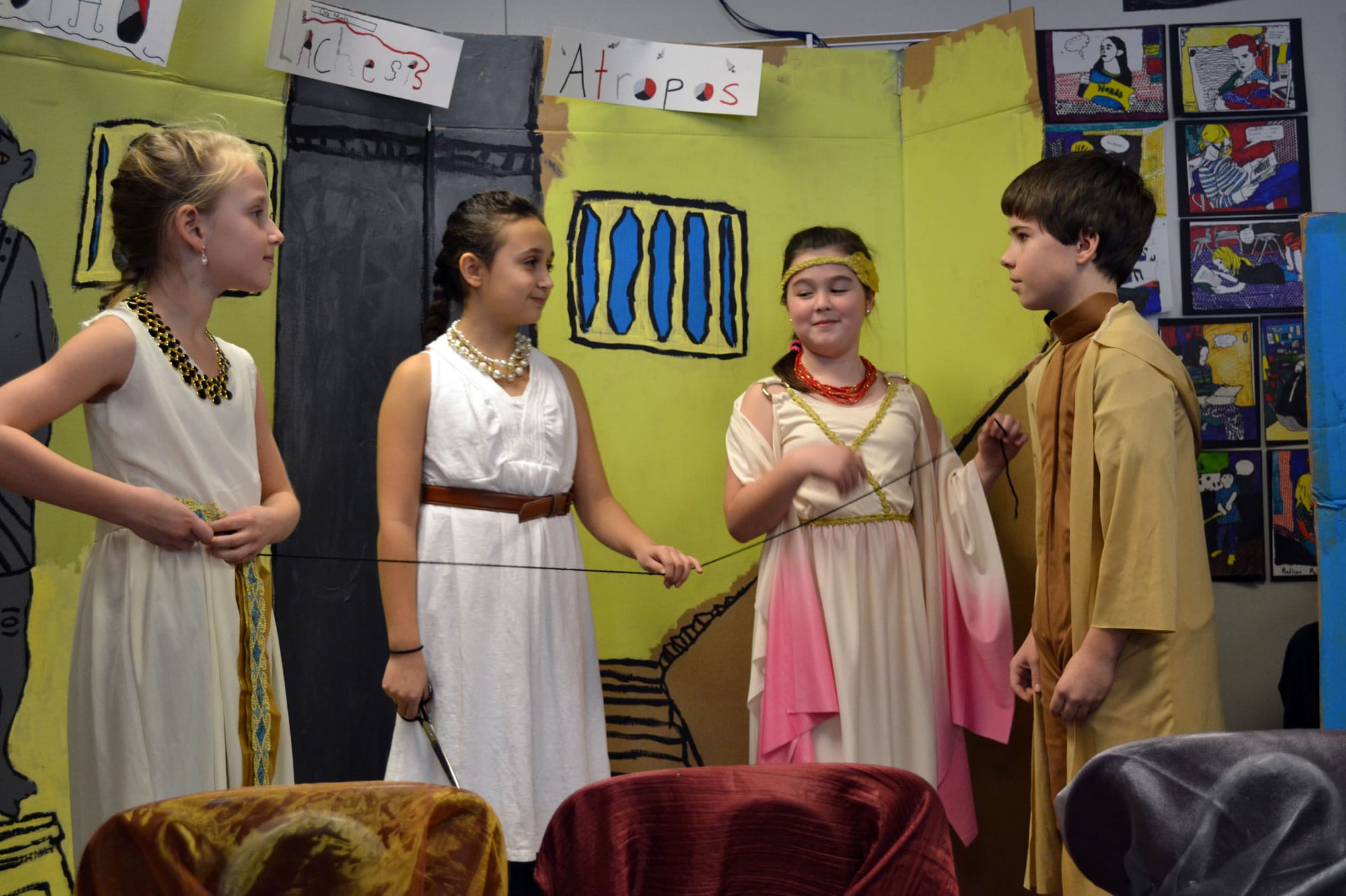 Ridgefield: Young students in Ridgefield School District's Highly Capable Program perform during a February festival of Greek and Roman mythology mini-plays.