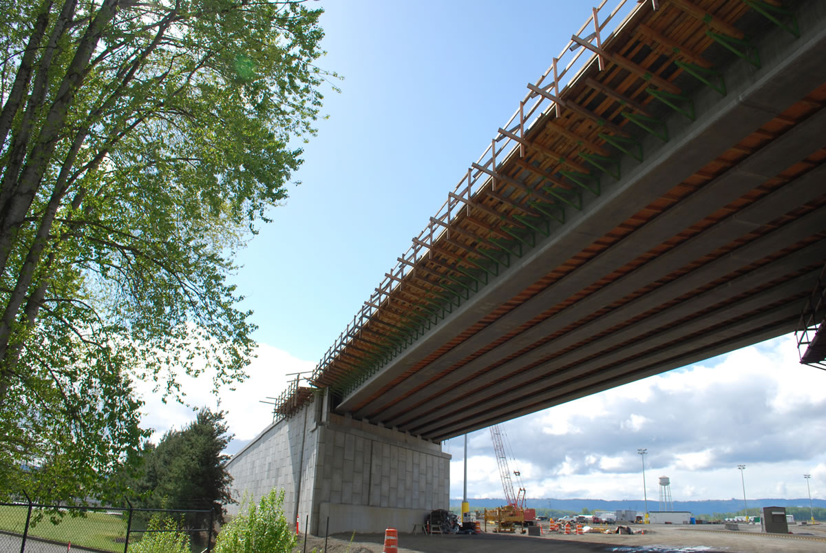 The Port of Vancouver's $11.28 million Gateway overpass project, nearly complete, is part of larger investments it's making to eliminate delays in moving freight.