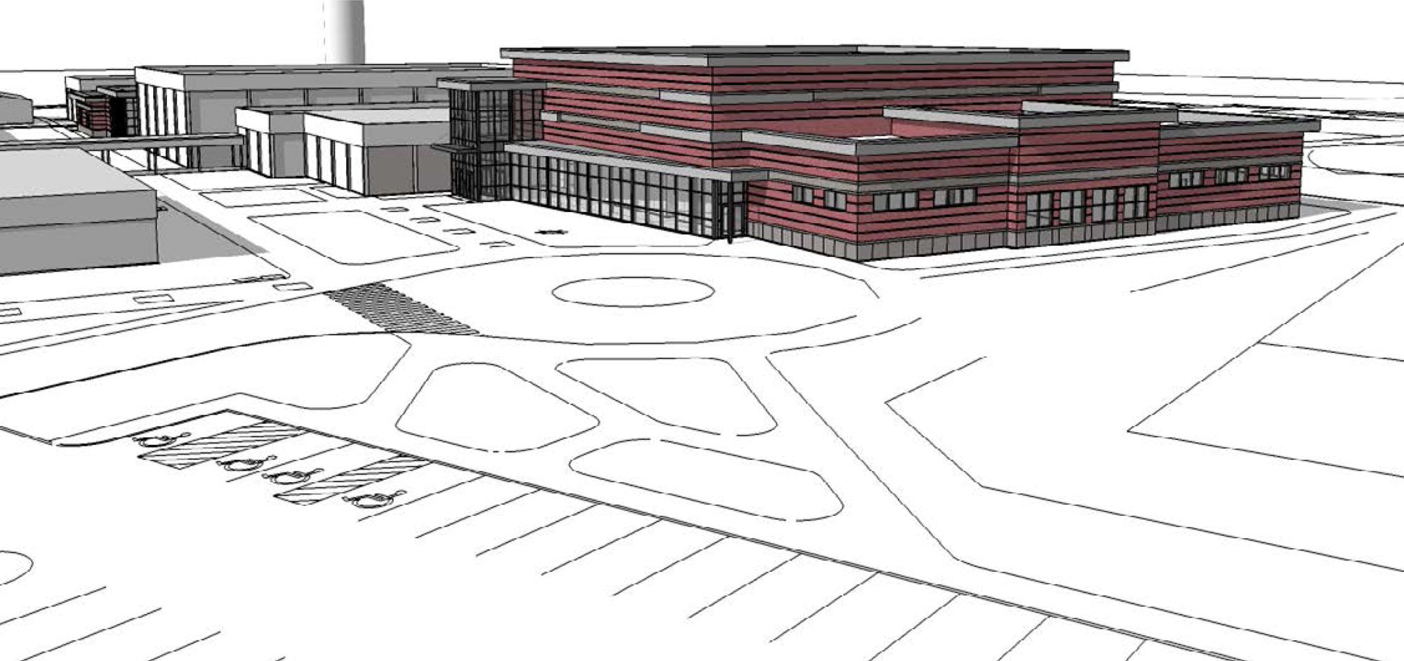 The Ridgefield School District plans to build a new multipurpose building at the high school as part of $49 million in new construction planned throughout the district.