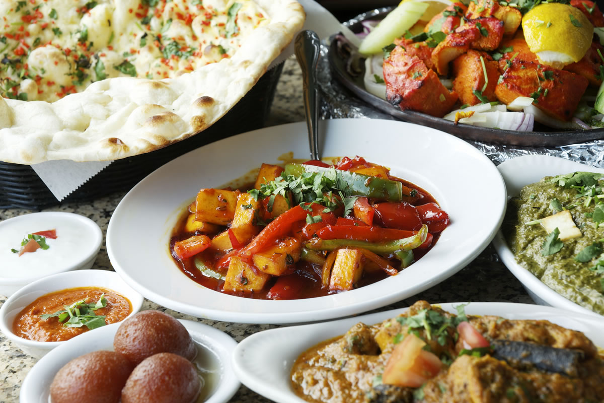 Chilli paneer, center, is one of several traditional Indian dishes available at Chutneys.
