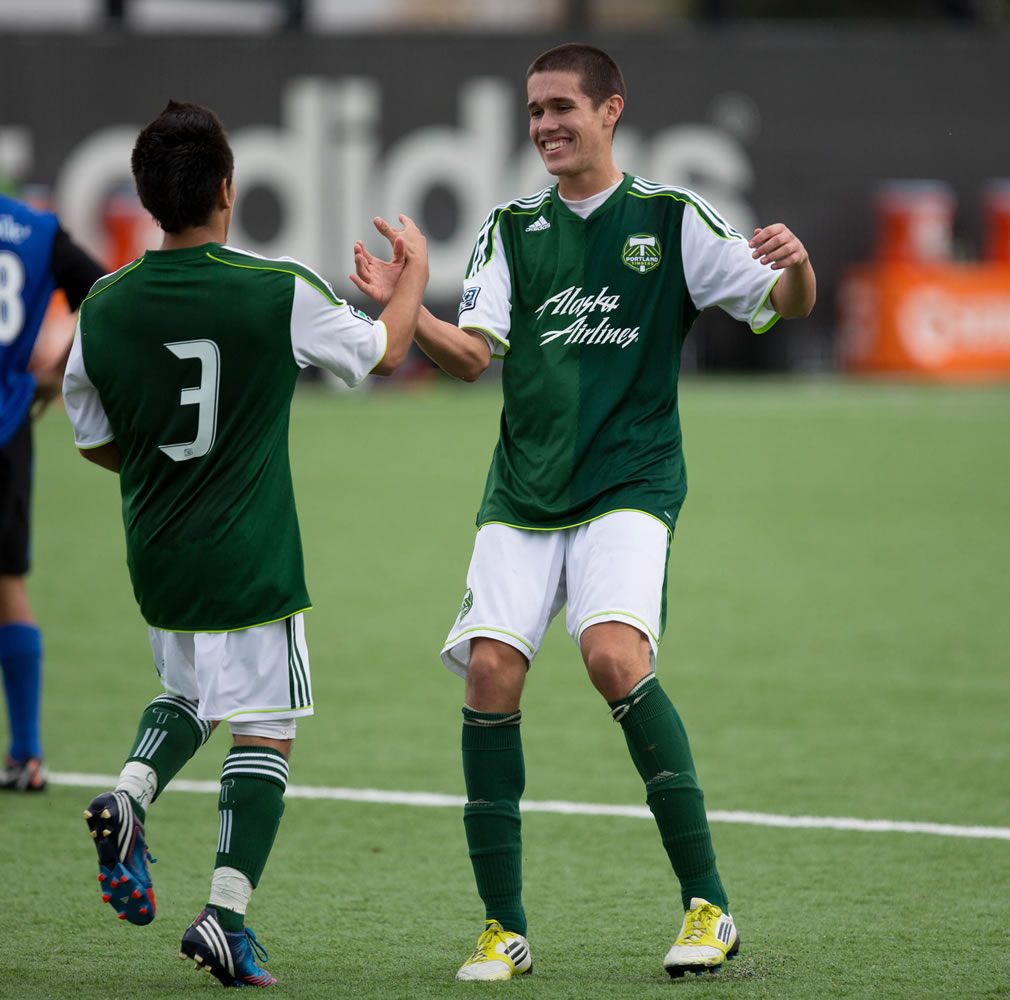 Portland Timbers photo
Anthony Macchione of Camas has had plenty to smile about during his time in the Timbers Academy.