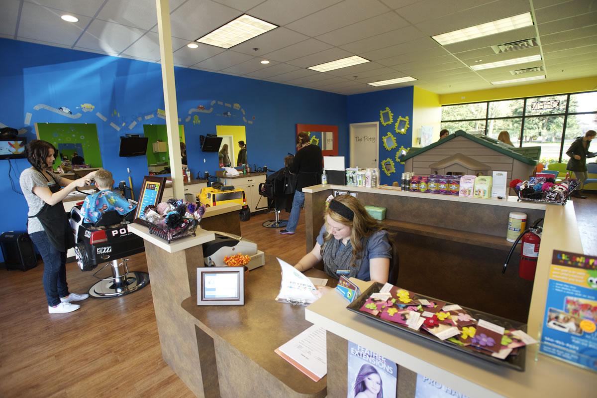 Lil' Snippers salon provides haircuts in an environment that helps children feel more comfortable.