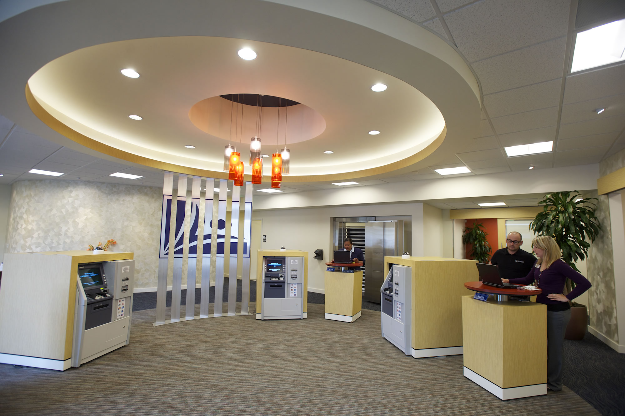 The Lacamas Community Credit Union's new branch at 6724 N.E. 42nd St. is open. It features specialized services and a more open design to its lobby.