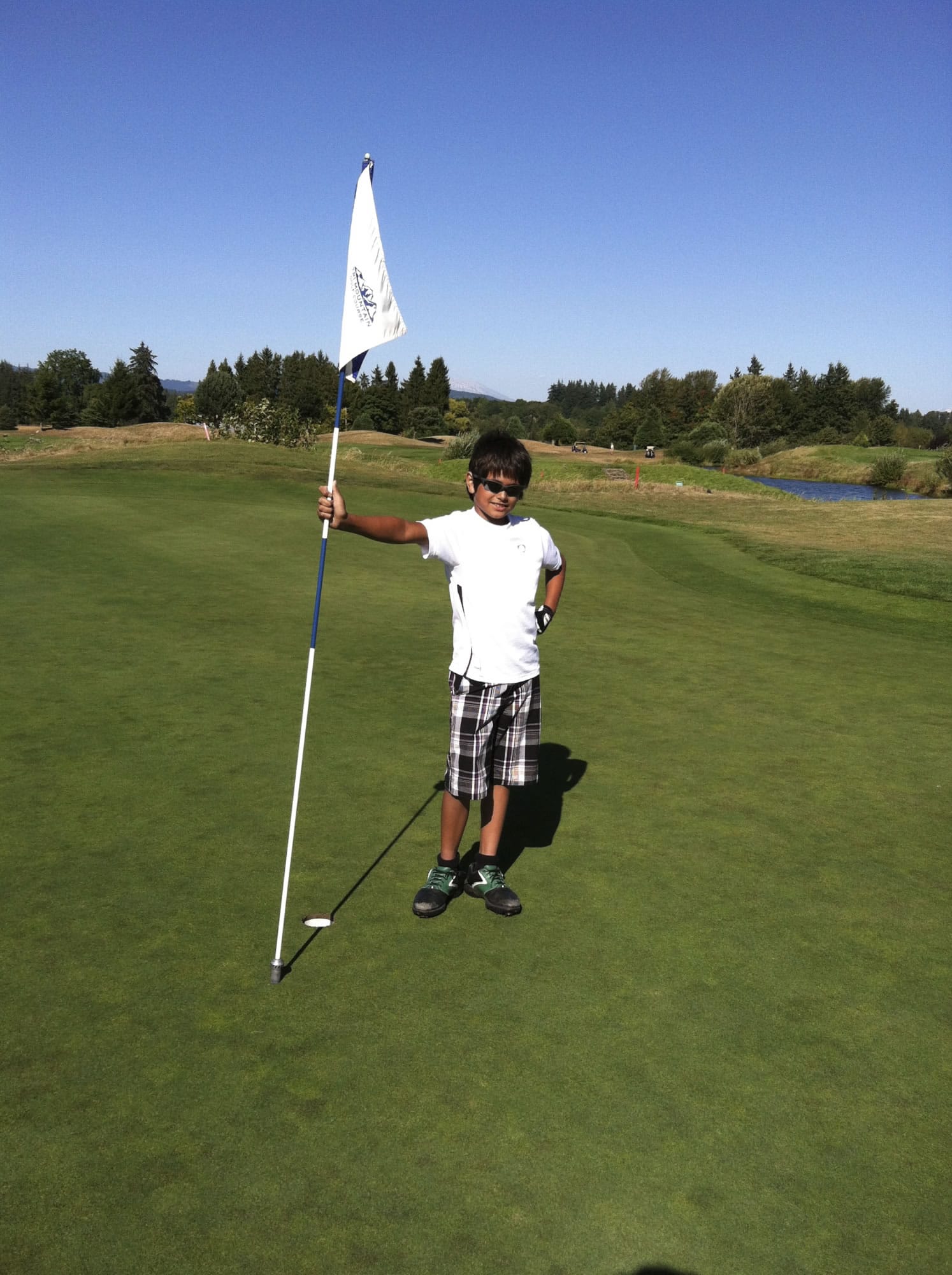 Kel Myers, 11, made a hole-in-one on Aug.