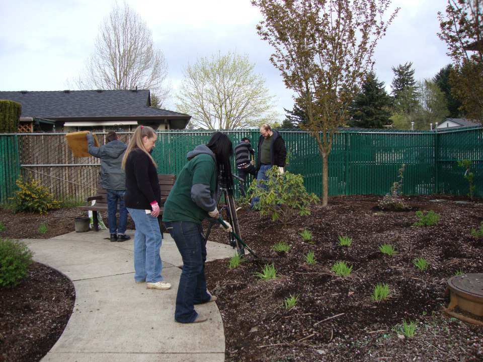 Maplewood: Volunteers help prepare an edible garden on April 8 at MyPark.