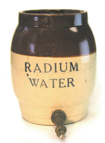 Radium water and other quack miracle cures were common in the early 1900s, before scientists fully understood the dangers and uses of radiation.
