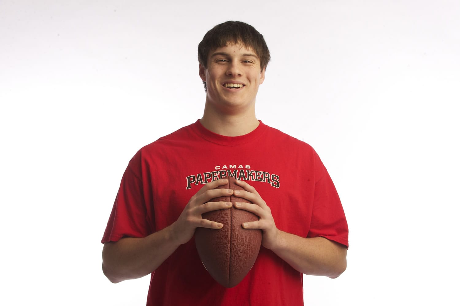 Camas' John Norcross, shown, Friday, December 7, 2012, is The Columbian's  football player of the year.