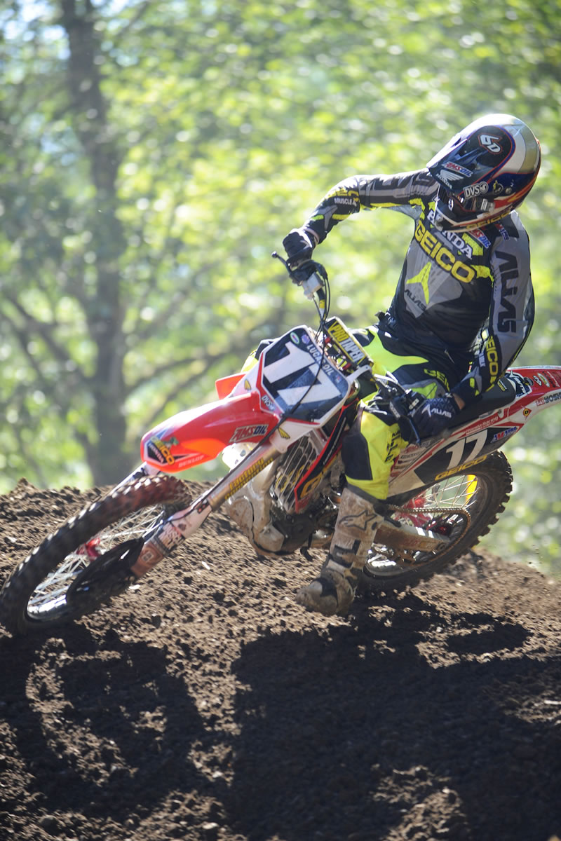 Eli Tomac, winner of the 250 class at the Lucas Oil Pro Motocross Championships in Washougal on Saturday.