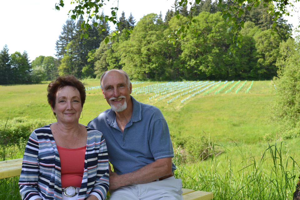 Donna Anderson and Rezabek are co-owners of Rezabek Vineyards.