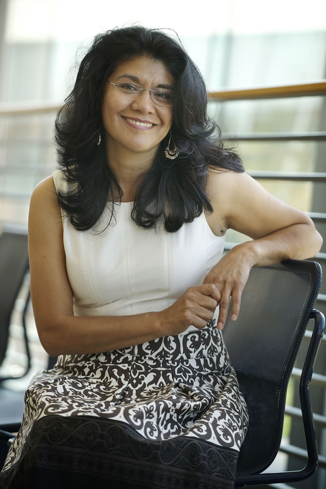 Rosalba Pitkin, an Aztec-Mexican immigrant, has played a key role on the State Commission on Hispanic Affairs and helps international students at Clark College adjust to the U.S. school culture.