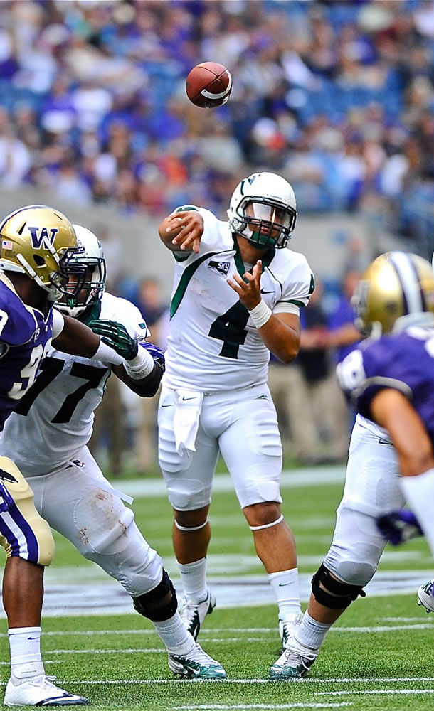 Portland State quarterback Kieran McDonagh has completed 56 percent of his passes in eight games.