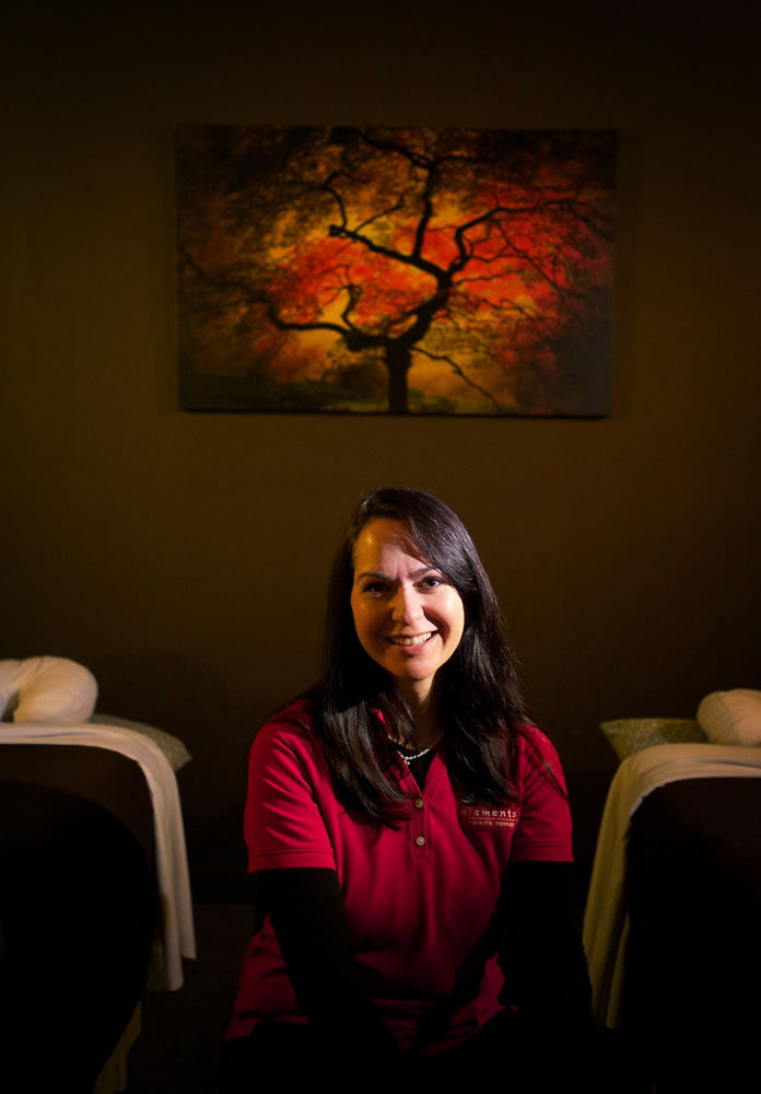 Elements Therapeutic Massage franchise owner Regina Swartz worked for more than 13 years as a mail carrier.