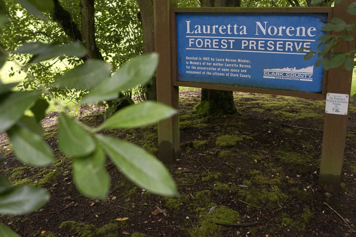 The Lauretta Norene Forest Preserve was created through a land donation to Clark County in 1992.