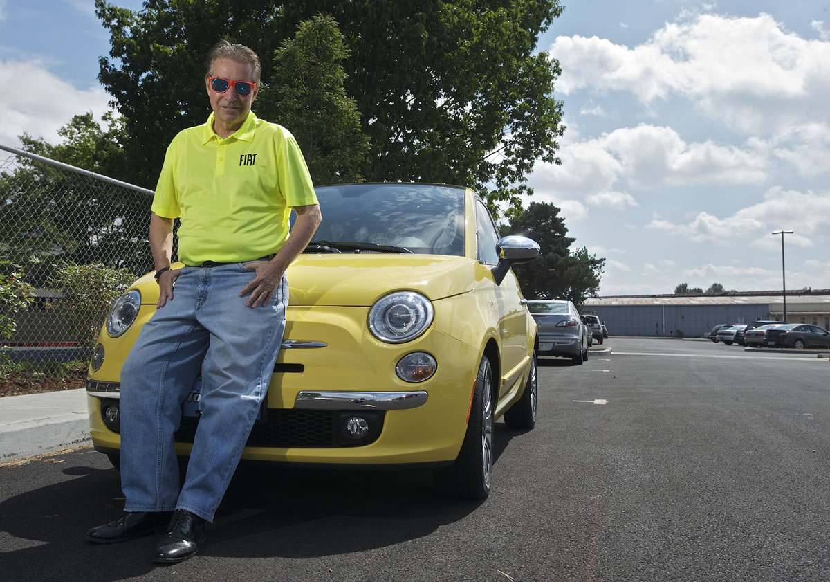 Columbian Editor Lou Brancaccio finally gave up his 1986 Prelude and has a new newsmobile, a Fiat 500.