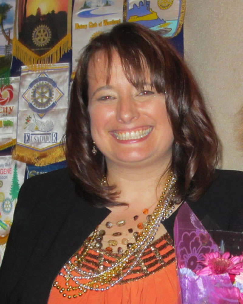 Camas: Jocelyn Lindsay was installed as the new president of the Camas-Washougal Rotary Club on June 22.
