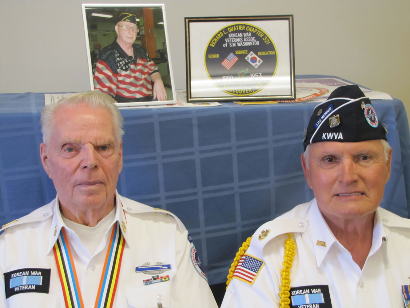Carl Hissman, left, and James Mead have been chosen to participate in events commemorating the 60th anniversary of the Korean War's cease-fire.