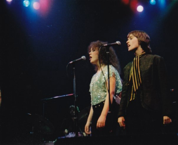 Beth Harrington, right, onstage with the Modern Lovers circa 1982.