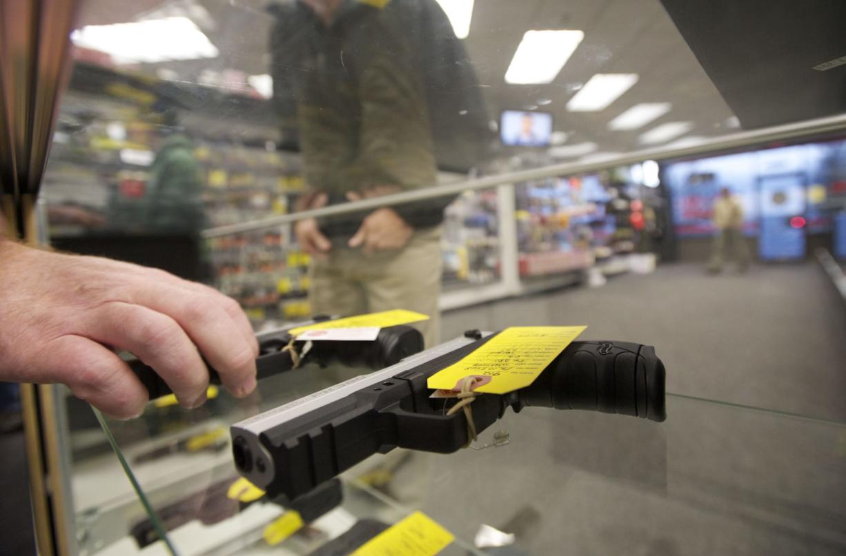 Gun control advocates seeking to expand the use of background checks filed a ballot initiative in Washington.