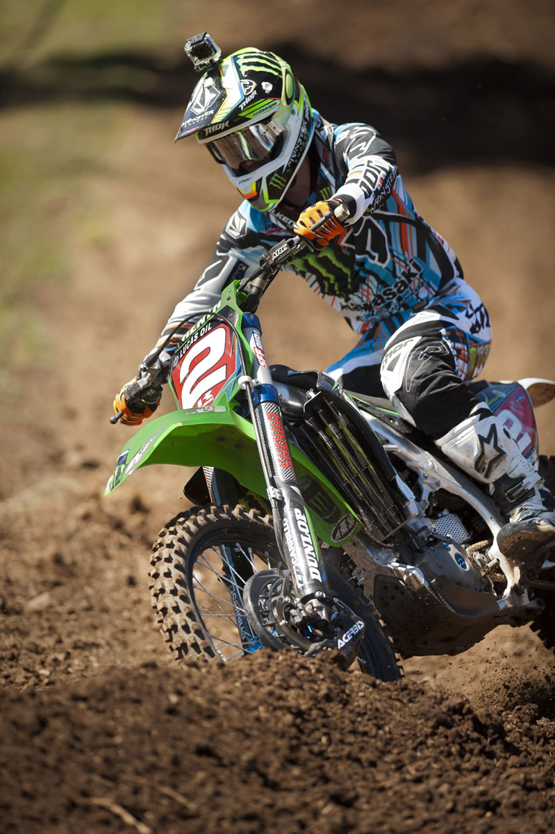 Ryan Villopoto completes practice rides on Thursday, July 18 at the Washougal MX Park.