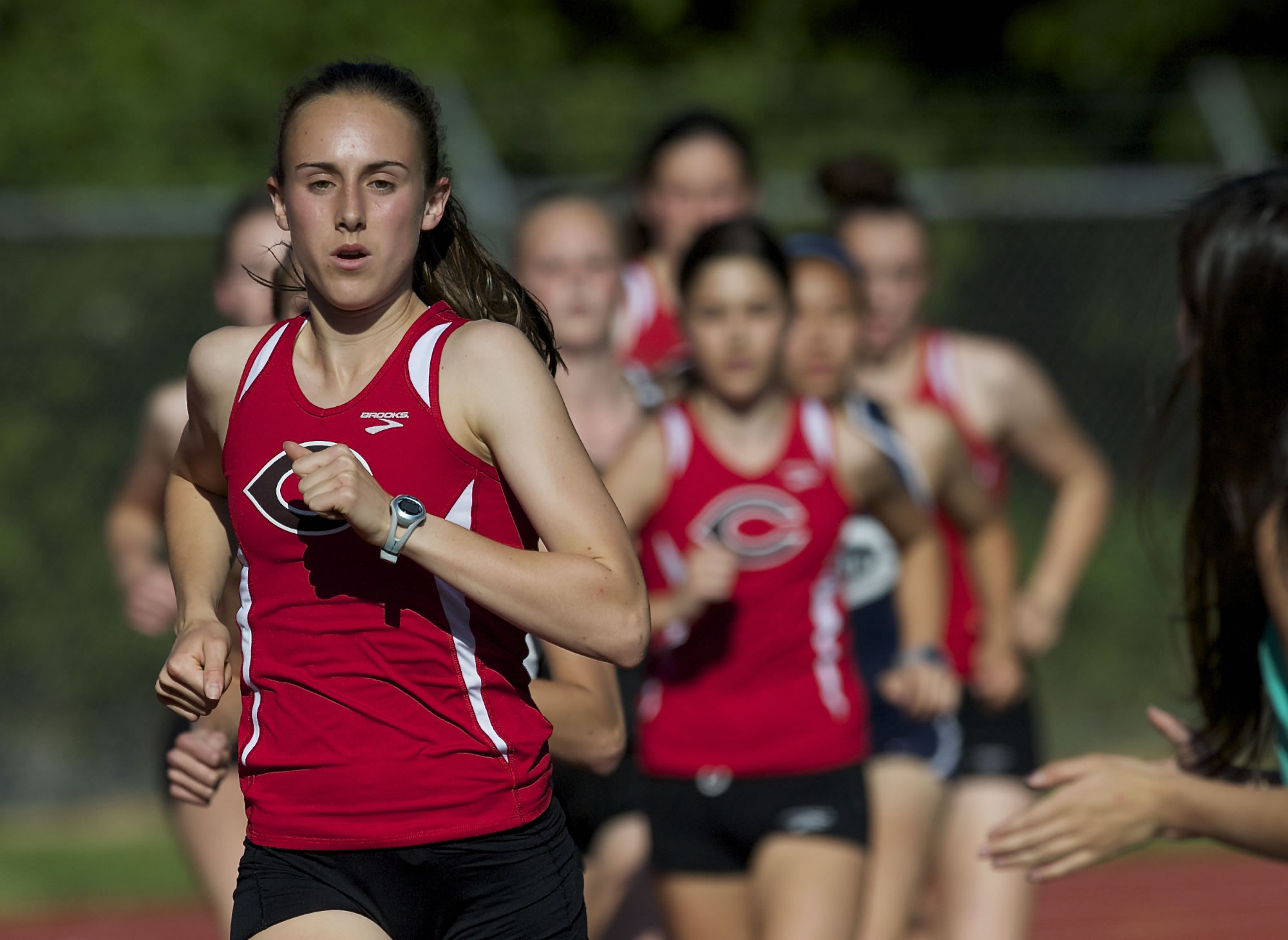 Camas' Alexa Efraimson ran away with the 4A district title in the 1,600-meters last week.