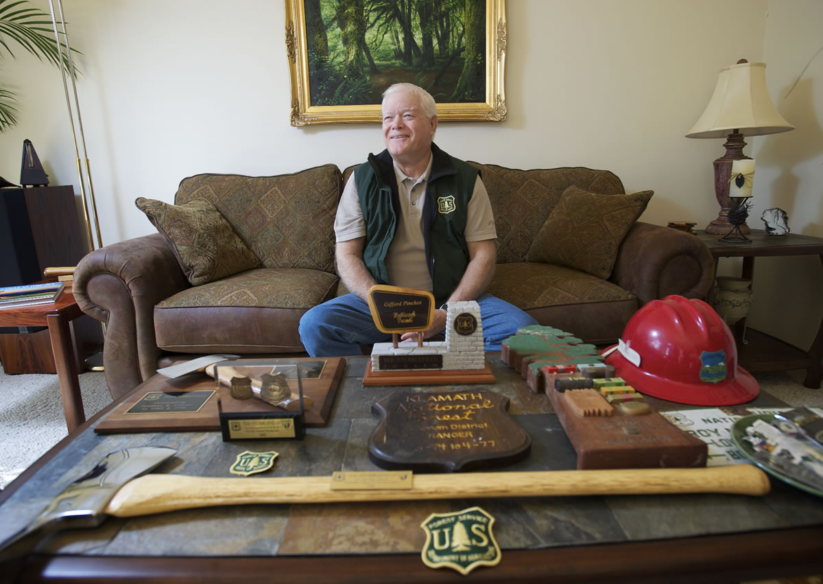 Ted Stubblefield, former Gifford Pinchot National Forest supervisor: &quot;One of the proudest moments of my professional life was when I given a badge to wear for the Forest Service.''