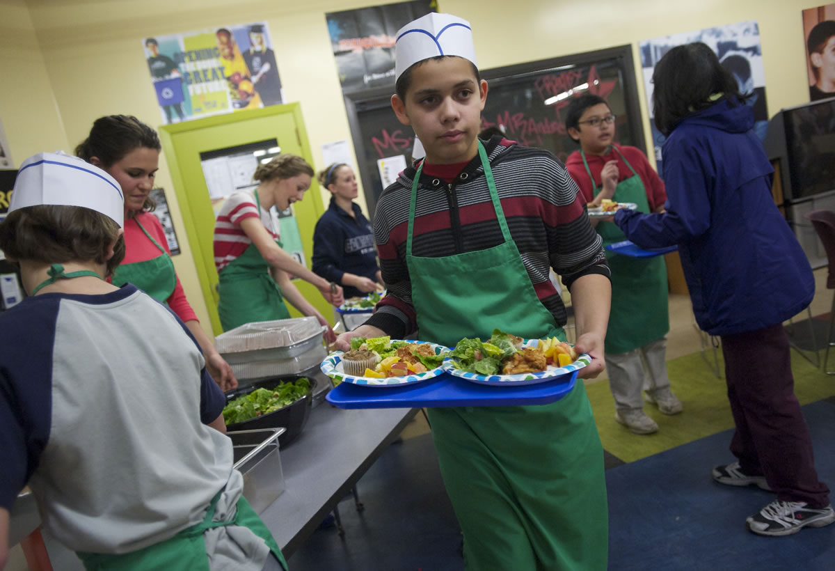 Eleven-year-old Kai Carterby just graduated from a 10-week healthy cooking class sponsored by the Clark County Food Bank.