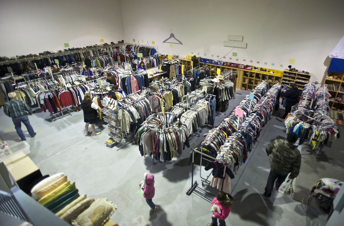 Everything is free at The Giving Closet, but people who come here must qualify as &quot;extremely low income&quot; according to federal guidelines.