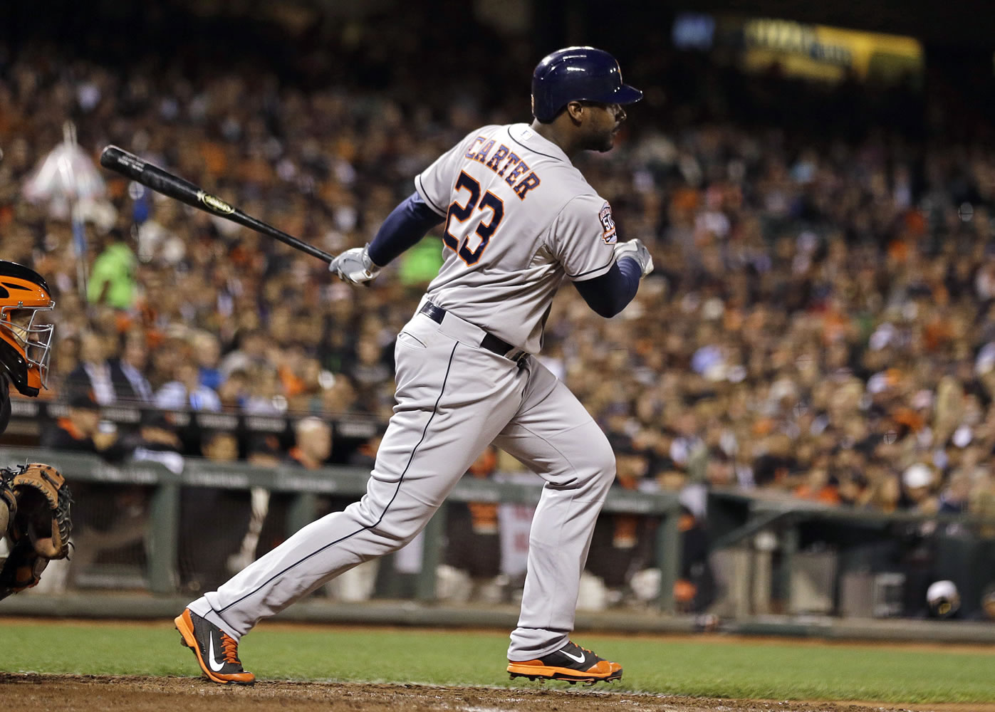 Houston Astros' Chris Carter was among dozens of players who became free agents when they weren't offered 2016 contracts by Wednesday, Dec. 2, deadline.