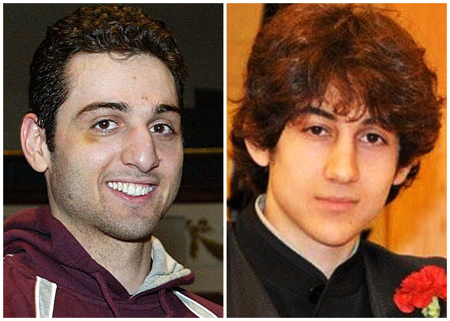 Boton Marathon bombing suspects Tamerlan, left, and Dzhokhar Tsarnaev