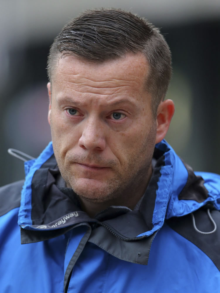 Neil McArdle arrives at Liverpool Crown Court on Tuesday to be sentenced after he pleaded guilty to communicating false information with intent.