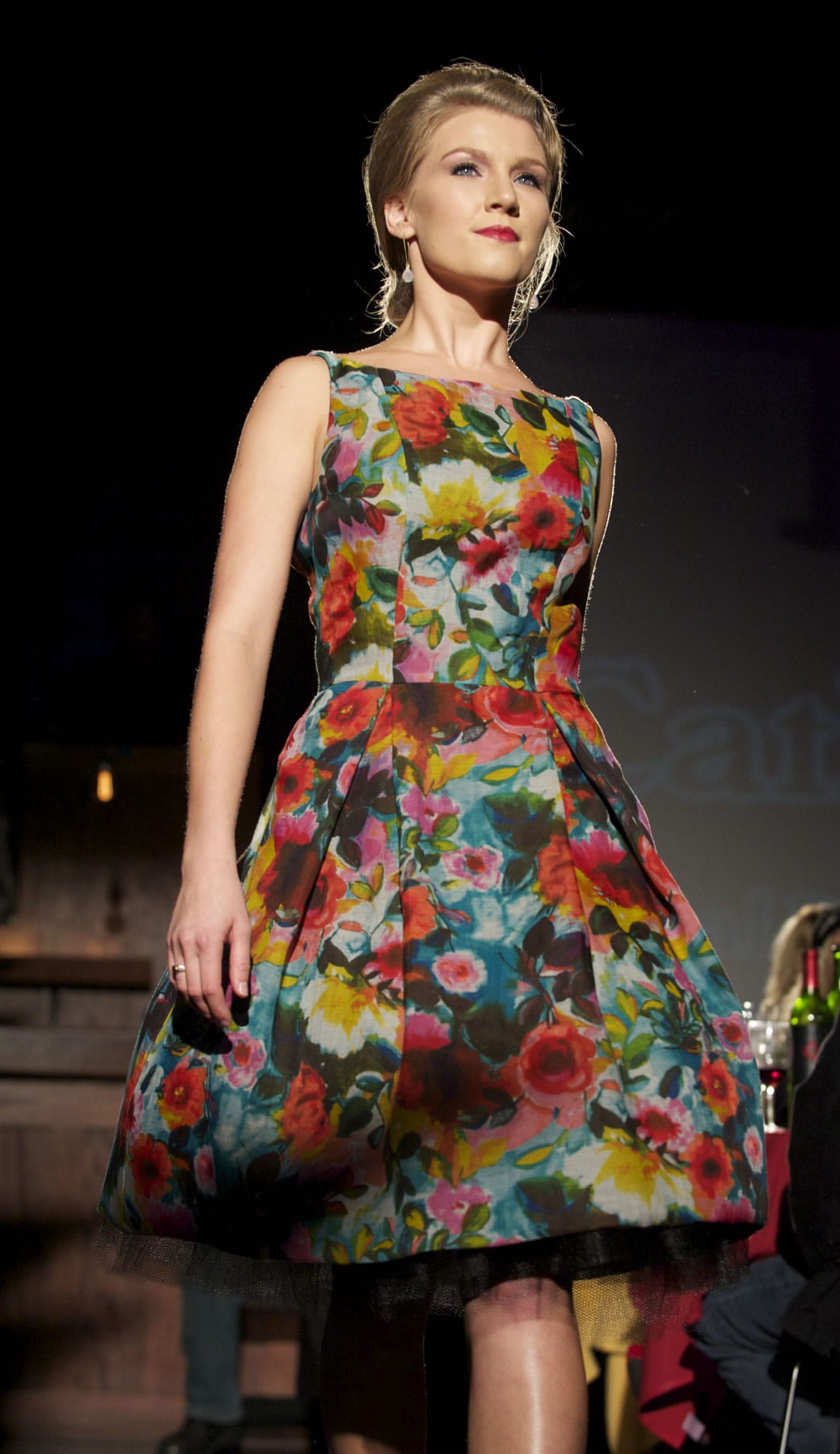A classic example of the dresses designed by Cathy Rae Kudla, this dress debuted at the fall Couve Couture fashion show in 2012.