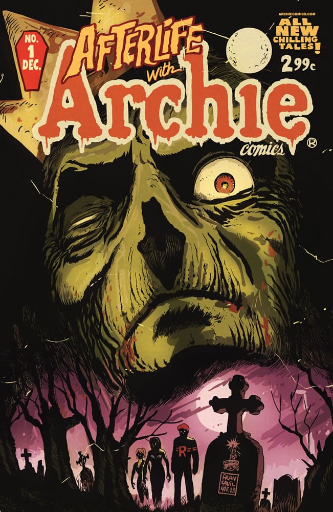 &quot;Afterlife With Archie,&quot; a series written by Roberto Aguirre-Sacasa and illustrated by Francesco Francavilla, sees Archie, Betty, Jughead, Veronica and others, including Sabrina the Teenage Witch, enveloped in a panoply of incantations, elder gods, the undead and zombies, too.