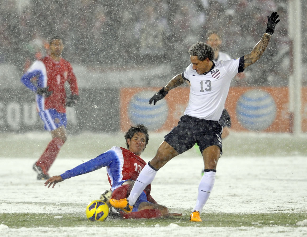 The blizzard conditions at Commerce City, Colo., on Friday upstaged the U.S.