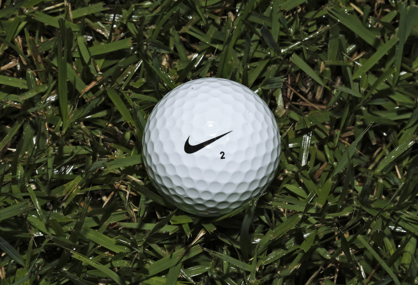 A Nike One golf ball