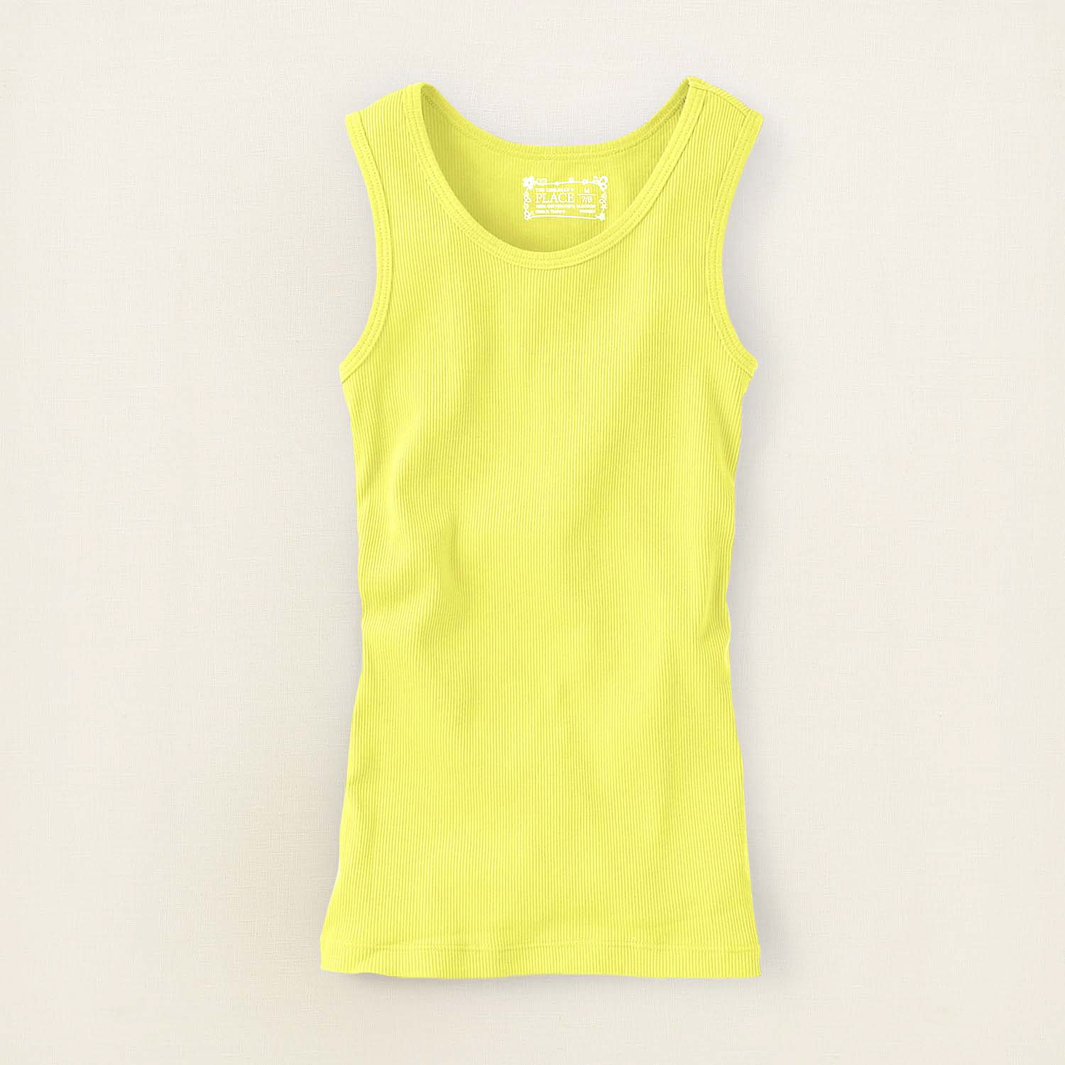 The Children's Place
A neon yellow tank top and a neon orange skirt.