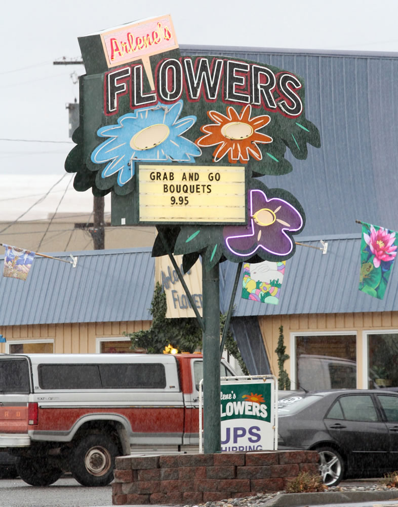 Arlene's Flowers on Lee Boulevard in Richland is seen March 6.