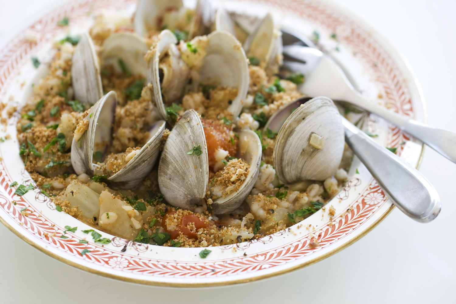 Barley With Clam Sauce