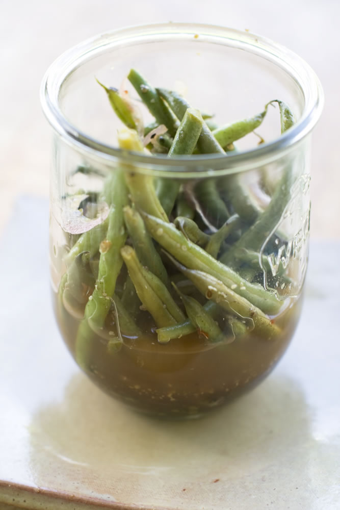 Fast-Pickled Green Beans are ready in a half-hour.