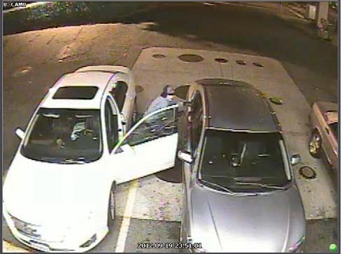 Police say this white car is connected to multiple auto thefts in Vancouver.