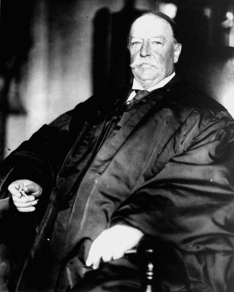 Former President and U.S. Supreme Court Chief Justice William Howard Taft in his judicial robes on Feb. 5, 1930.