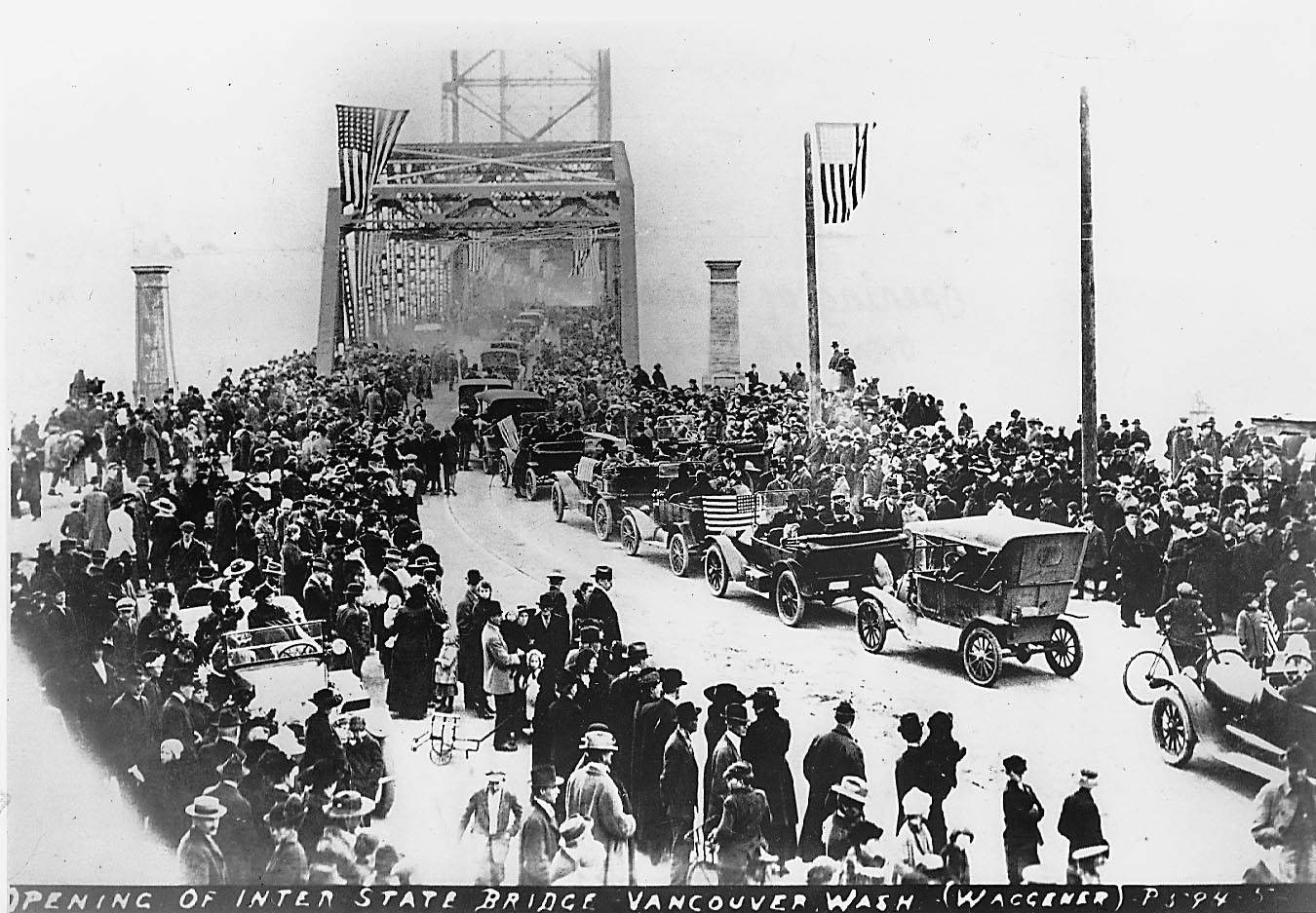 The Interstate Bridge, now called the Interstate 5 Bridge, opened in 1917. Some think the ghost of former mayor G.R.